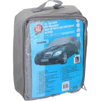 All Ride Autohoes XL - Beschermhoes Auto Universeel - Auto Hoes 534 x 178 x 120 cm - Afdekhoes met Elastieken Koord en Ringen - Waterdicht voor Binnen en Buiten - Grijs