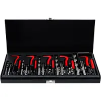 Kraftmann 19500 Set voor het repareren van schroefdraaden, M5 - M12, 130-delig.