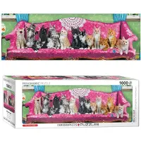 Eurographics Kitty Cat Couch Panorama Puzzel (1000 stukjes)