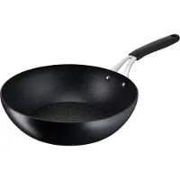 Lagostina Aluminium wokpan, 28 cm, zwart, , artikelnummer 012165041828