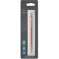 Parker Jotter XL-balpen | Monochroom mat roségoud | Medium punt | Blauwe inkt