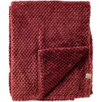 Dutch decor - MICKY - plaid 150x200 cm - fluffy - Merlot - rood