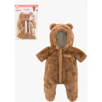 Corolle poppenkostuum beren onesie bruin - 30cm poppen kleding.