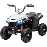 AIYAPLAY Elektrische kinderauto Kunststof, Metaal 85L x 55,5B x 62H cm Wit