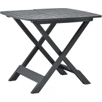 vidaXL Tuintafel inklapbaar 79x72x70 cm kunststof antraciet