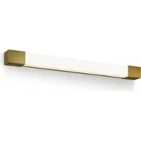 Philips Rover Spiegelverlichting - Spatwaterdicht IP44 - 10W - Warmwit licht - Badkamerlamp - Rechthoekig - Messingkleurig