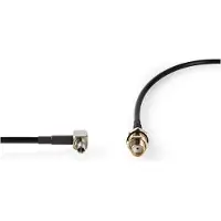 Nedis SMA (v) - TS9 (m) adapter kabel | RG174 | 50 Ohm | 0,20 meter