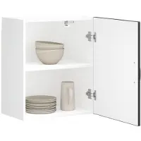 vidaXL Keukenplanken, 2 stuks, Lucca, zwart, houtvezel