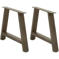 vidaXL Salontafelpoten 2 st A-vormig 60x(42-43) cm staal