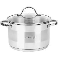 Starke PRO Gemini Kookpan 8L RVS met Deksel - Geschikt voor Inductie