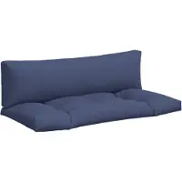 vidaXL Palletkussens 2 st oxford stof marineblauw
