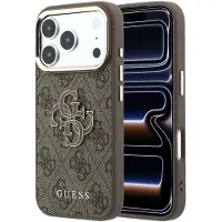 GUESS Backcover hoesje voor Apple iPhone 18 Pro Max - bruin