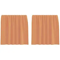 vidaXL Voile gordijnen met lussen 2 st terracotta 140x140 cm