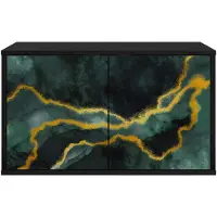 vidaXL Wand gemonteerd TV Kast WIJHE 69 x 33 x 40 cm Zwart eiken