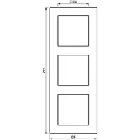 JUNG Rahmen 3f A 550 A5583BFSWM, grafietzwart
