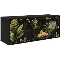 vidaXL Wand gemonteerd TV Kast RHENEN 102 x 33 x 40 cm Zwart eiken