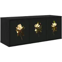 vidaXL Wand gemonteerd TV Kast BREMEN 102 x 33 x 40 cm Zwart eiken