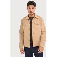 Blue industry Heren Overshirts Shirtjacket - Camel - Maat S