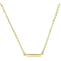 SPARKLE14 Ketting Balkje 1,0 mm 41 + 4 cm - Goud