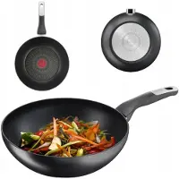 Tefal Wokpan 22 cm - Inductie, Anti-aanbaklaag, Thermo-Signaal