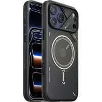Aulumu Transparant Grijs Case - Hoesje Geschikt voor Apple iPhone 17 Pro - Compatibel met MagSafe - Glow in the Dark - Anti-Vingerafdruk - PC Back Cover - Transparant