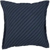 Nobodinoz Landscape Wafel Vierkant Kussen 45x45cm | Stripes Cobalt