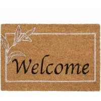 Sarcia.eu Kokos/PVC deurmat, welkomsmat, entreemat, met Welcome inscriptie, 40x60 cm