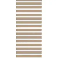 vidaXL Zebra Blind 95x230 cm stofbreedte 90,9 cm polyester zandbruin