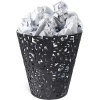 Balvi Letters Dustbin Zwart