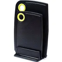 Practic Antislip snijplankenset met 2 planken en houder, zwart