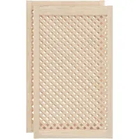 vidaXL Kastdeuren met latwerk 2 st 59,5x99 cm massief grenenhout