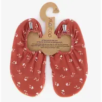 SLIPSTOP kinder schoenen rood met bloemen maat 21/23
