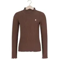 Like Flo Meisjes Tops & T-shirts Eef Flo Basic Coll - Bruin - Maat 134/140