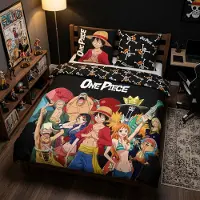 Aymax One Piece Dekbedovertrek 220x240 cm + 2 kussenslopen 63x63 zwart