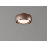 Artdelight Strakke Plafondlamp Montana Oe15cm Brons Geborsteld