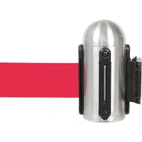 Securit muursysteem, RVS, Rood uittrekband