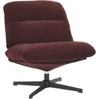 Livin24 Fauteuil Sara draaibaar velvet paars