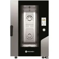 Hendi Combioven 73x78,5x113 cm - 11 x GN 1/1 - rvs zilver - aanraakscherm, stoominjectie, horeca