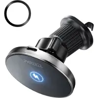 Phreeze CH914 - Telefoonhouder Auto Ventilatie - Geschikt voor MagSafe Autohouder - Magneet Telefoonhouder - GSM Houder Auto - Magnetisch - Qi Auto Lader