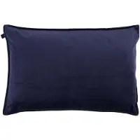 OVERSEAS Middlestitch Kussen – 40 x 60 cm - Velours – Navy