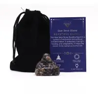 Ancient Wisdom Gemstone Small Buddha - Que Sera Stone 35x40x23mm