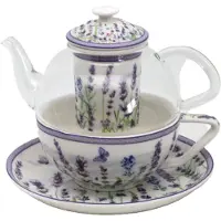 Queen Isabell Tea for One Set 'Koningin Isabell' - Lavendel Elegance