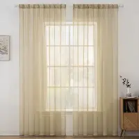 MIULEE Vitrage – duurzaam – luxe vitrage voor slaapkamer woonkamer eetkamer - hoogwaardig voile – vitrage gordijn