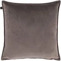 OVERSEAS Middlestitch Kussen- 45 x 45 cm - Velours – Taupe