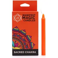 Ancient Wisdom Manifest Magic Candles (verpakking van 12) - Oranje - Heilige Chakra