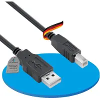 Sonero USB 2.0 actieve kabel A-stekker naar B-stekker - zwart - 15,0m (15 m), USB-kabel