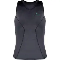 Gamepatch | Compression Shirt SLEEVELESS | Zwart | Maat 2XL | Basketball | Handball | Urban Sports
