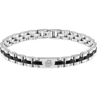 BOSS Armband met Double B-monogram en zwarte details