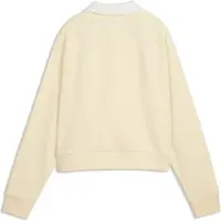 Puma Sweatshirt 'Class' pasteelgeel / wit