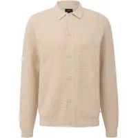 QS Gebreid vest beige